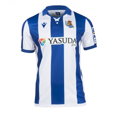 Fotbalové Dres Real Sociedad Mikel Oyarzabal #10 Domácí 2024-25 Krátký Rukáv Fotbalové Dres Real Sociedad Mikel Oyarzabal #10 Domácí 2024-25 Krátký Rukáv